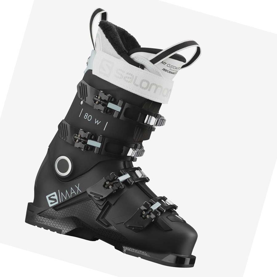 Salomon S/MAX 80 Síbakancs Női Fekete Fehér | HU 3547PJJ